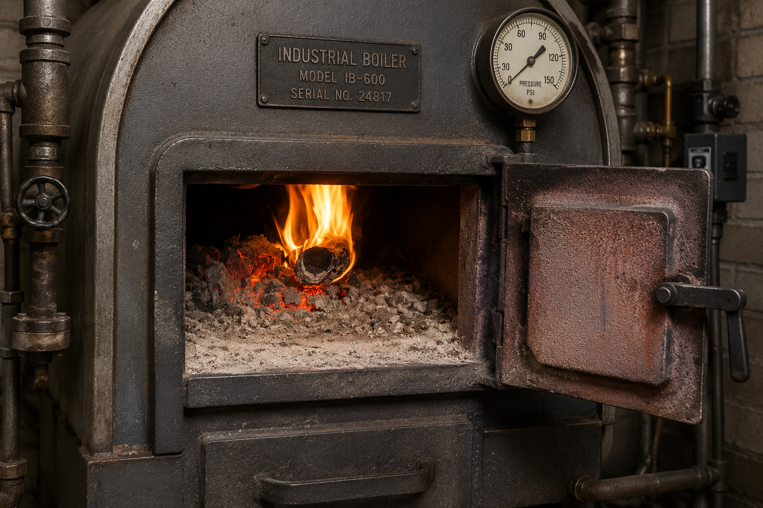 Industrial boiler built, owned and operated by Lean Energy Solutions